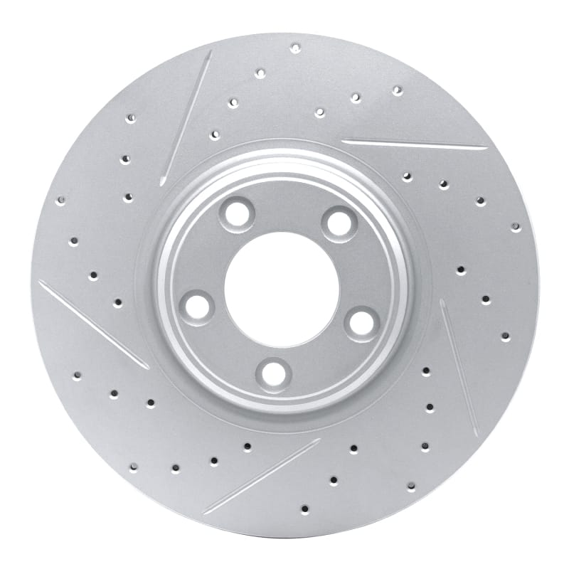 R1 Concepts — R1 03-05 Jaguar S-Type Front Right Drilled & Slotted Geo-Carbon Rotor