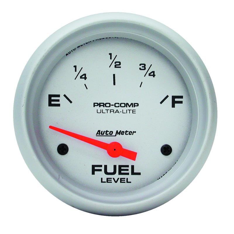 AutoMeter — GAUGE, FUEL LEVEL, 2 5/8" , 0OE TO 90OF, ELEC, ULTRA-LITE