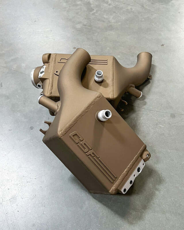 CSF — CSF 16-21 BMW M5 (F90) / 17-21 BMW M8 (F91/F92/F93) Twin Charge-Air-Cooler Set - Techna Bronze