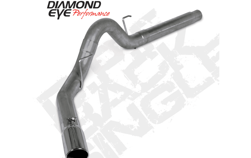 Diamond Eye Performance — Diamond Eye 18-19 Ford 3.0L Powerstroke F150 - 4in 409SS DPF Back Exhaust Kit w/ Tip 4512BRA-DE