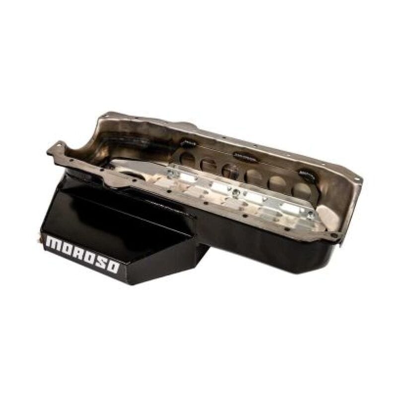 Moroso — Moroso Chevrolet Small Block w/2 Piece Rear Main Seal Circle Track 6.5 Deep Oil Pan