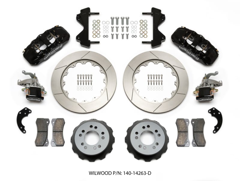 Wilwood — Wilwood AERO4 / MC4 Rear Kit 14.00 Currie Pro-Tour Unit Bearing Floater
BRAKE KIT