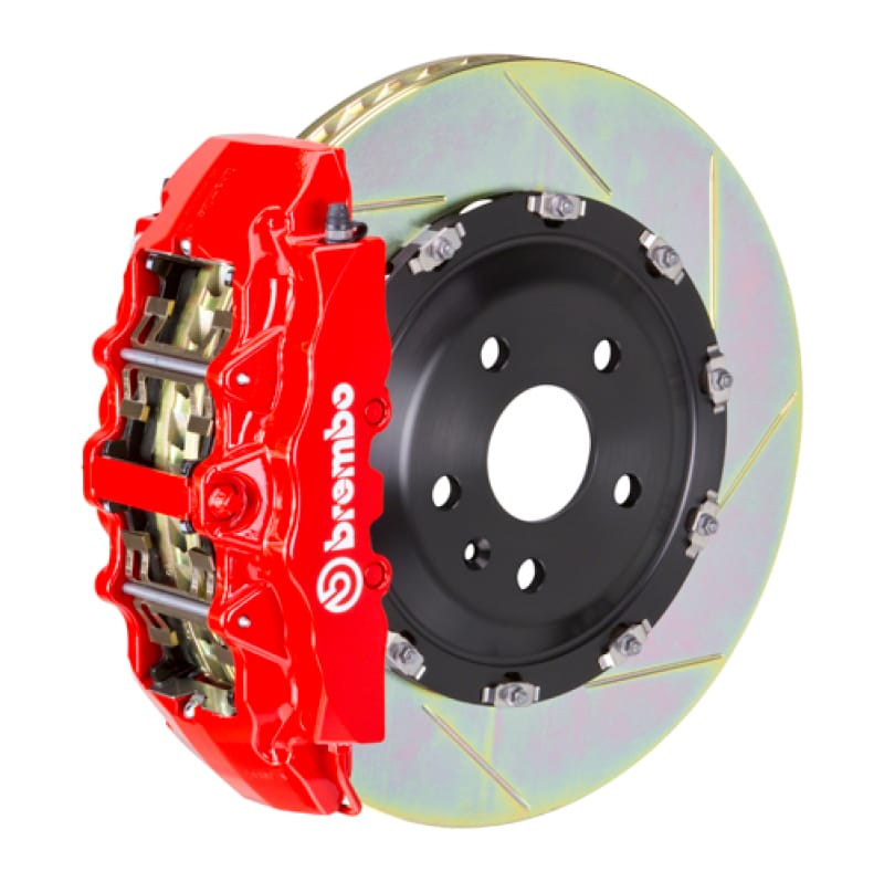 Brembo — Brembo 17-23 E300/E350 Sedan (Excl 4MATIC) Fr GT BBK 6Pis Cast 380x34 2pc Rotor Slotted Type1-Red