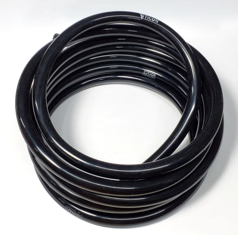 Ticon — Ticon Industries Tig Aesthetics 6mm Silicone Argon Line - 10ft Length (Black)