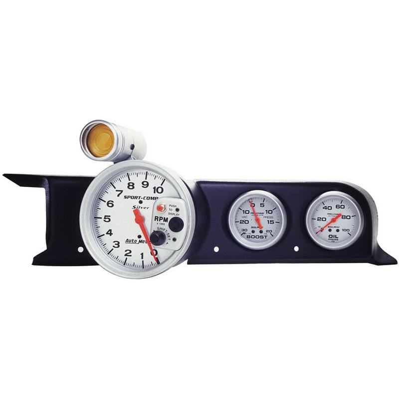 AutoMeter — Autometer 87-93 Ford Mustang (Fox Body) Dash Top Triple 5in Pedestal Tach 2-5/8in X2
2-5/8" TACH DASH POD