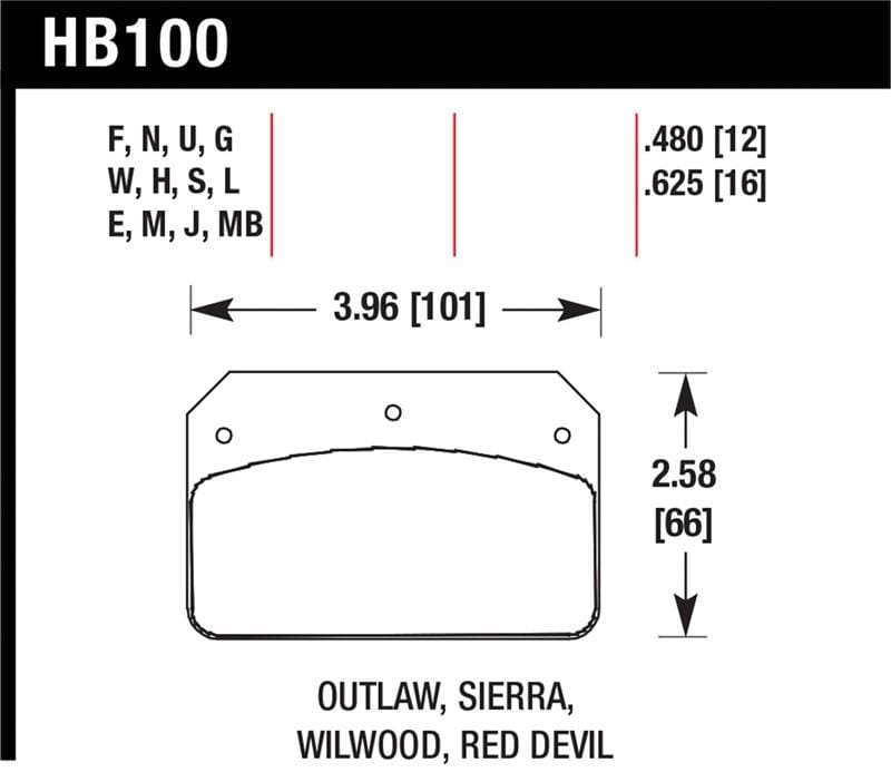 Hawk Performance — Hawk Wilwood Dynalite Caliper DTC-30 Brake Pads
Disc Brake Pad
