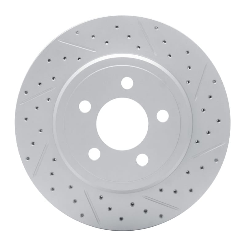 R1 Concepts — R1 05-23 Chrysler 300 Rear Right Drilled & Slotted Geo-Carbon Rotor