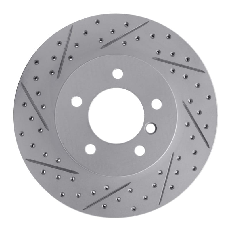 R1 Concepts — R1 99-08 BMW 325Xi Front Right Drilled & Slotted Geo-Carbon Rotor