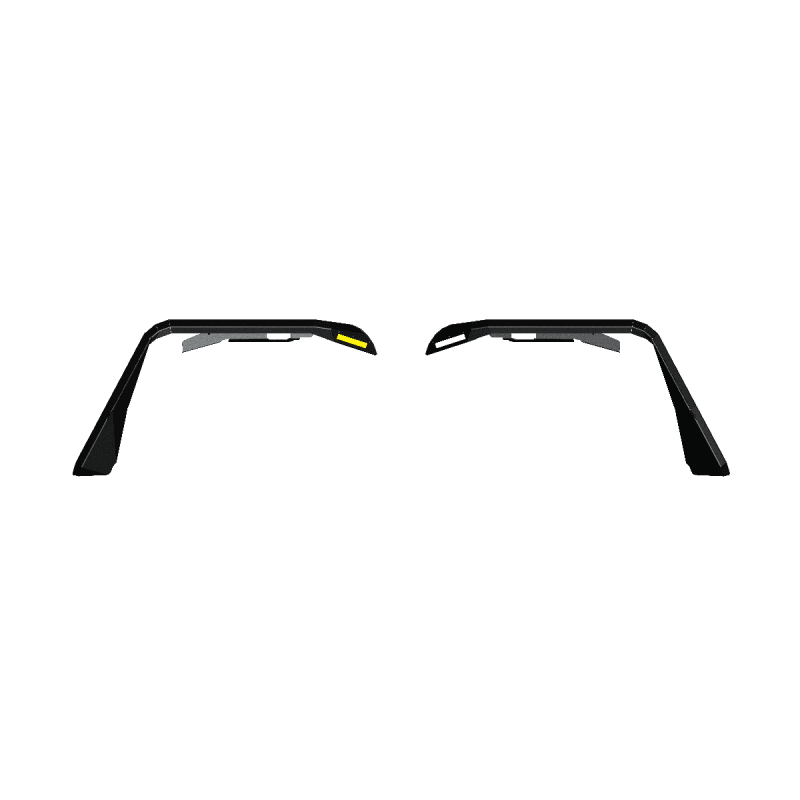 Road Armor — Road Armor 07-18 Jeep Wrangler JK Stealth Front Fender Flare Body Armor w/LED DRL - Tex Blk