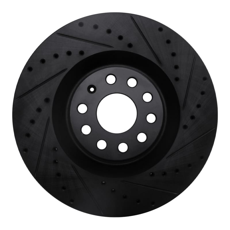 R1 Concepts — R1 06-13 Audi S3 (Mexico) Front Right Drilled & Slotted Black Brake Rotor
R1 Brake Rotor Drill