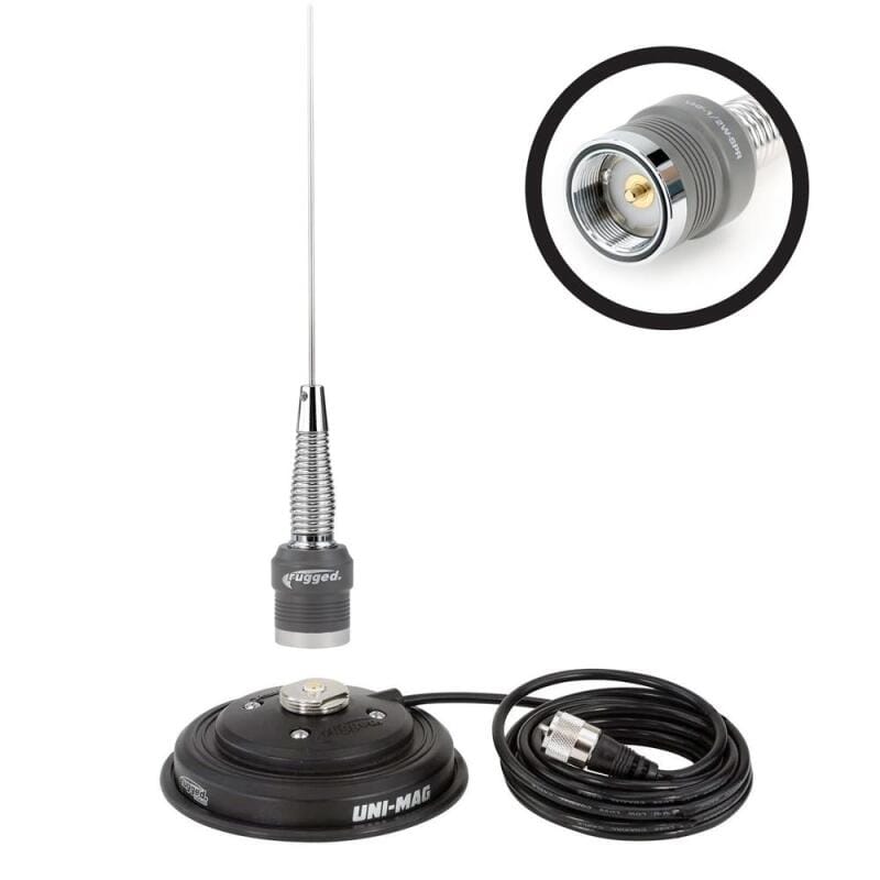 Rugged Radios — Rugged Radios VHF 1/2 Wave No Ground Plane (NGP) Antenna Kit with Magnetic Mount