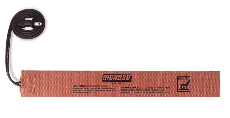 Moroso — Moroso External Heating Pad - Self Adhesive - 2in x 15in - 150 Watts/110 Volt 36ft Cord