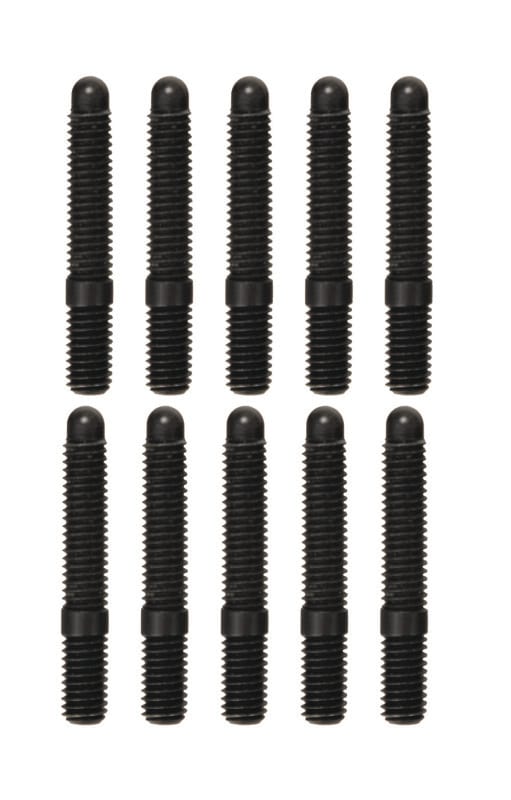 Moroso — Moroso M6-1.00 x 38mm Black Oxide Bullet Nose Stud Kit - 10 Pack