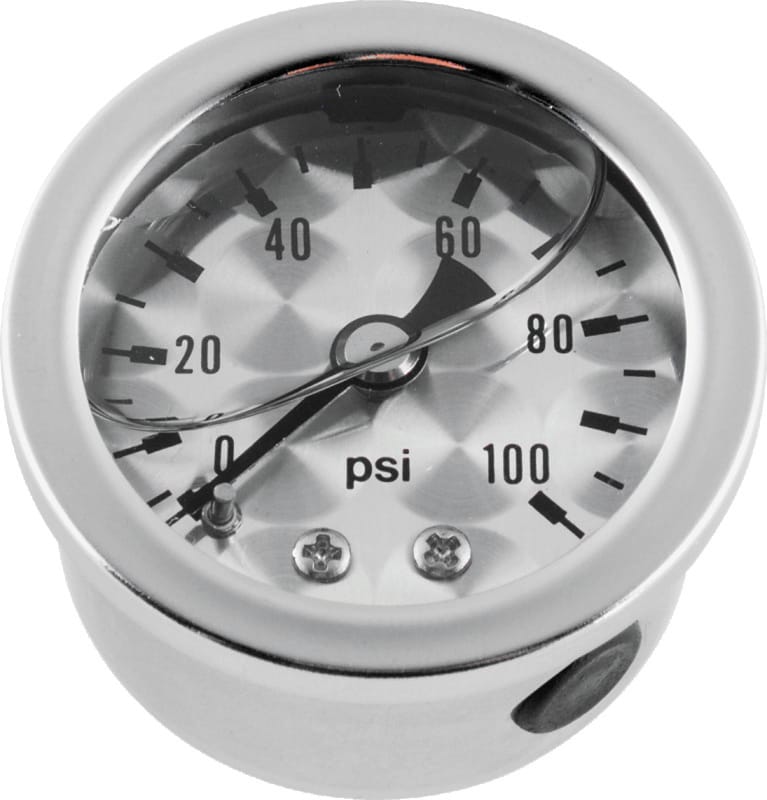 Bikers Choice — Marshall Liquid Filled Shock Proof Gauge Stainless Steel Bezel with Engine Tuned Face Style