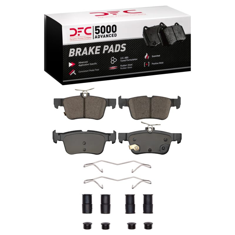 DFC — DFC 13-24 Ford Fusion Rear 5000 Advanced Ceramic Brake Pads and Hardware Kit
DFC Brake Pad Set