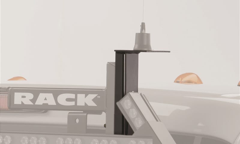 BackRack — BackRack Antenna Bracket 3.50in Square with 7/8in Hole