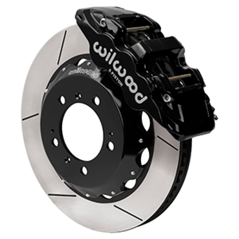 Wilwood — Wilwood 99-12 Porsche 911(996/997) Aero6 Front Brake Kit Slotted 14.00in Rotor W/Lines - Black