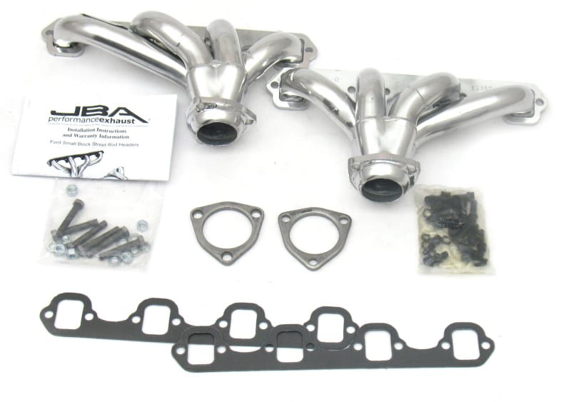 JBA — JBA Ford 260-351W SBF 1-5/8in Primary Silver Ctd Tight Tuck Header
Exhaust Header