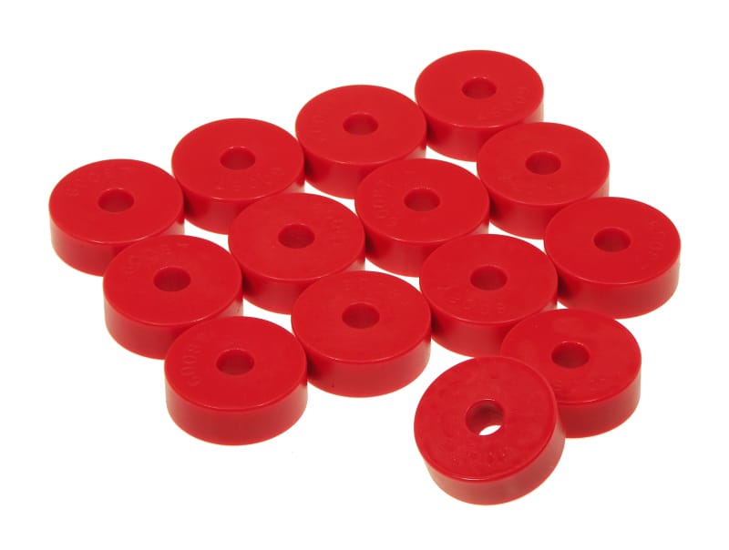 Prothane — Prothane 55-73 Jeep CJ5 Body Mount 14 Bushing Kit - Red
BODY/SUB-FRAME MNTS