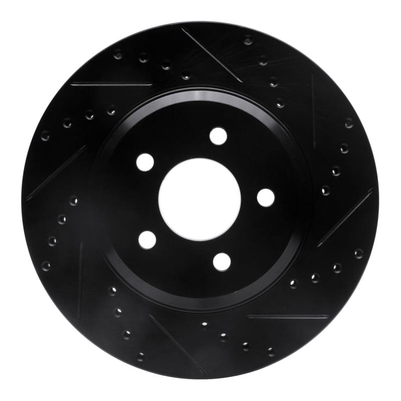 R1 Concepts — R1 05-14 Ford Mustang Front Right Drilled & Slotted Black Brake Rotor
R1 Brake Rotor Drill
