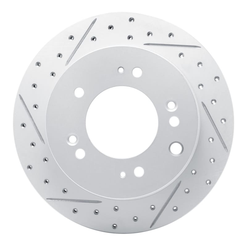 R1 Concepts — R1 03-06 Kia Sorento Rear Left Drilled & Slotted Geo-Carbon Rotor