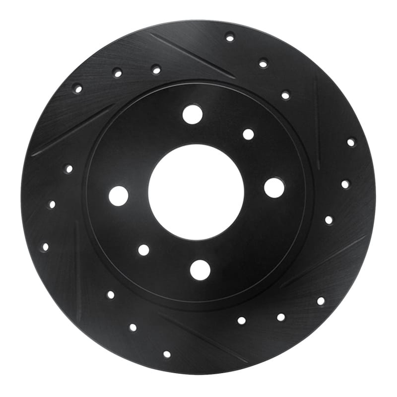 R1 Concepts — R1 86-06 Nissan TSURU (Mexico) Front Right Drilled & Slotted Black Brake Rotor
R1 Brake Rotor Drill
