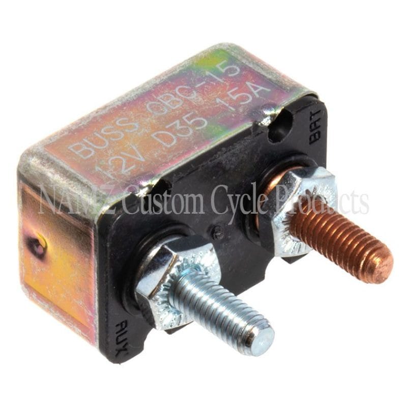 NAMZ — NAMZ Universal 15-AMP Circuit Breaker 10/32in. Studs - Single (OEM 74589-73)