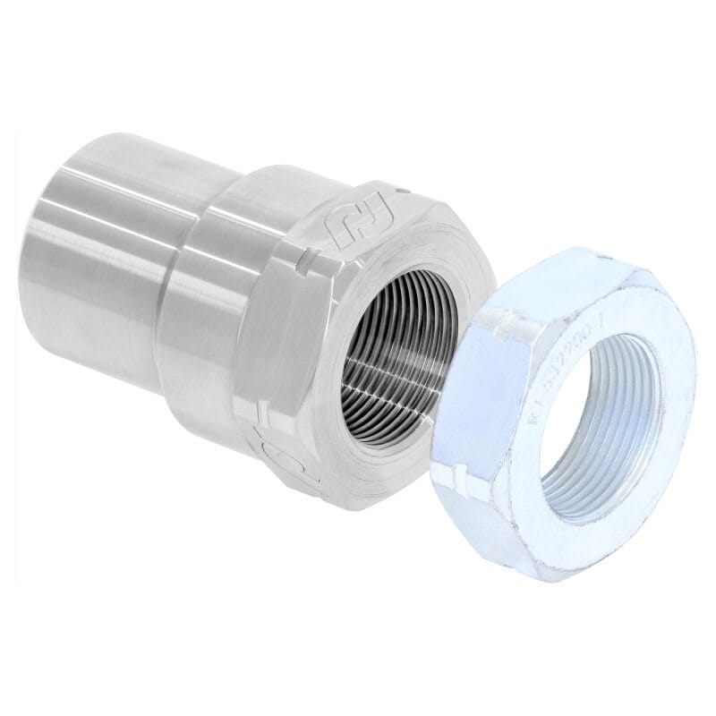 RockJock — RockJock 1-1/2in -12 Threaded Bung w/ Jam Nut (LH)
Adapter Fitting Bung