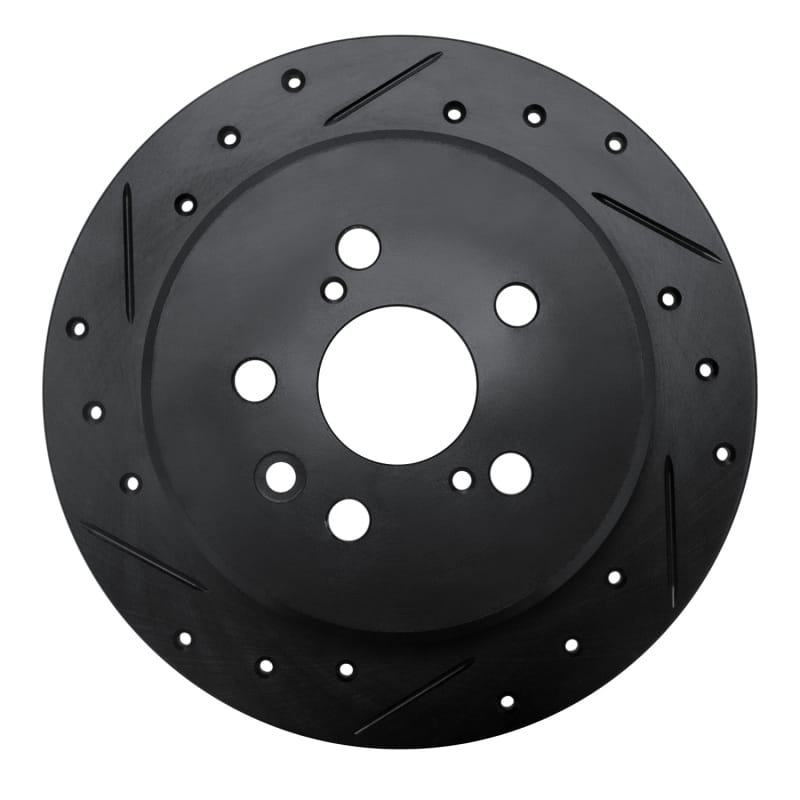 R1 Concepts — R1 94-95 Toyota Celica Rear Left Drilled & Slotted Black Brake Rotor
R1 Brake Rotor Drill