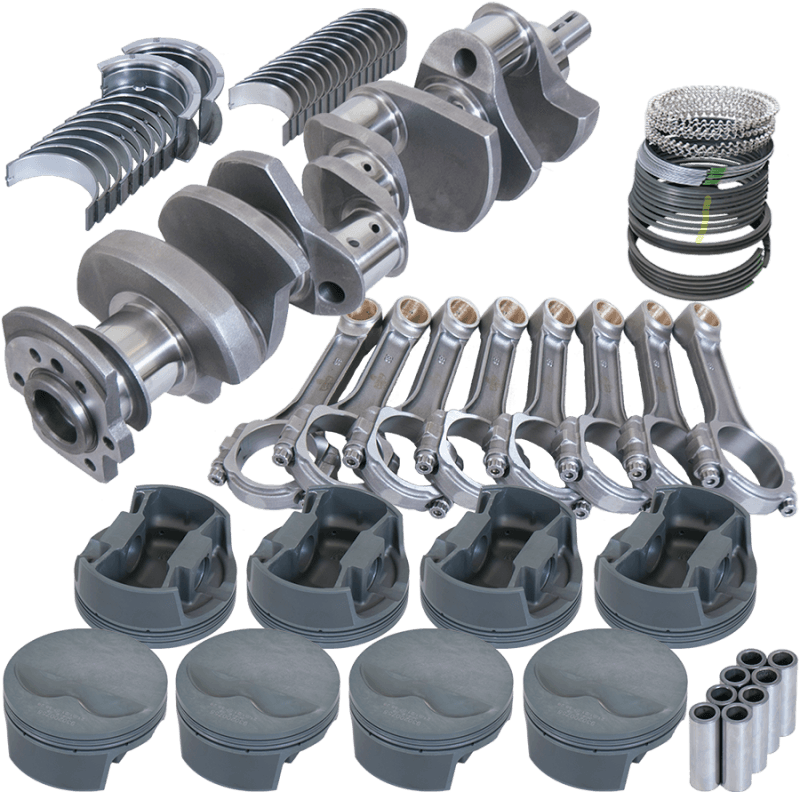 Eagle — Eagle Chevy 400 3.750in Crank 6.000in I-Beam Rods -5cc Flat Top 4.165in Pistons Rotating Assembly
Street & Strip Assy