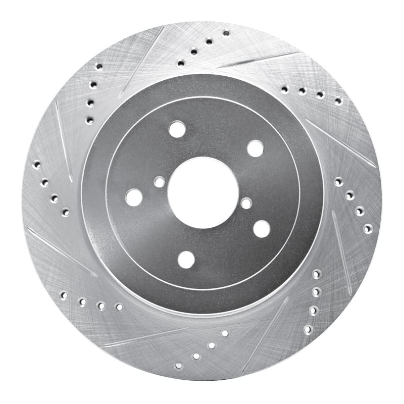 R1 Concepts — R1 05-07 Subaru Impreza Rear Left Drilled & Slotted Silver Brake Rotor
R1 Brake Rotor Drill