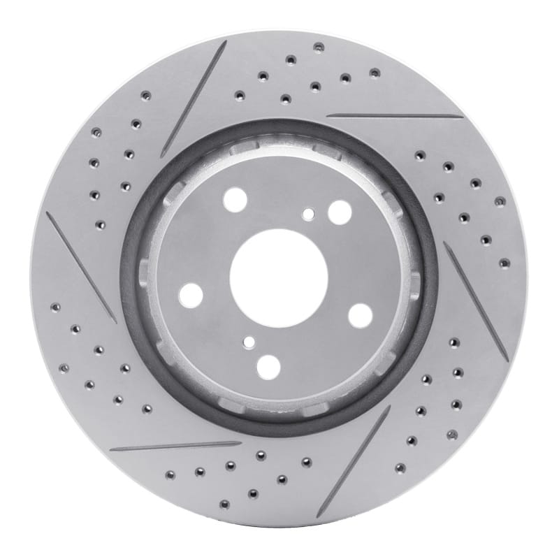 R1 Concepts — R1 09-15 Toyota Venza Front Left Drilled & Slotted Geo-Carbon Rotor