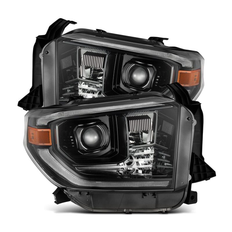 AlphaRex — AlphaRex 14-21 Toyota Tundra LUXX-Series LED Proj Headlights Alpha-Blk w/Actv Light & Seq. Sig + DRL
Projector Headlights