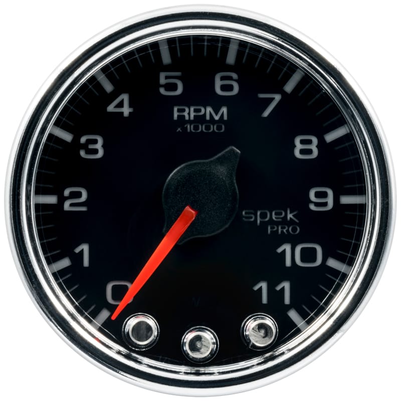 AutoMeter — Autometer Spek-Pro Gauge Tach 2 1/16in 11K Rpm W/ Shift Light & Peak Mem Blk/Chrm
GA 2" 11KRPM BCC SPK