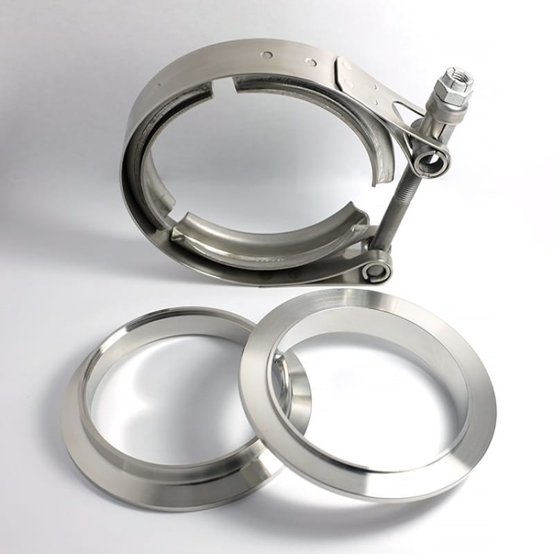 Stainless Bros — Stainless Bros 1.75in 304SS V-Band Assembly - 2 Flanges/1 Clamp
