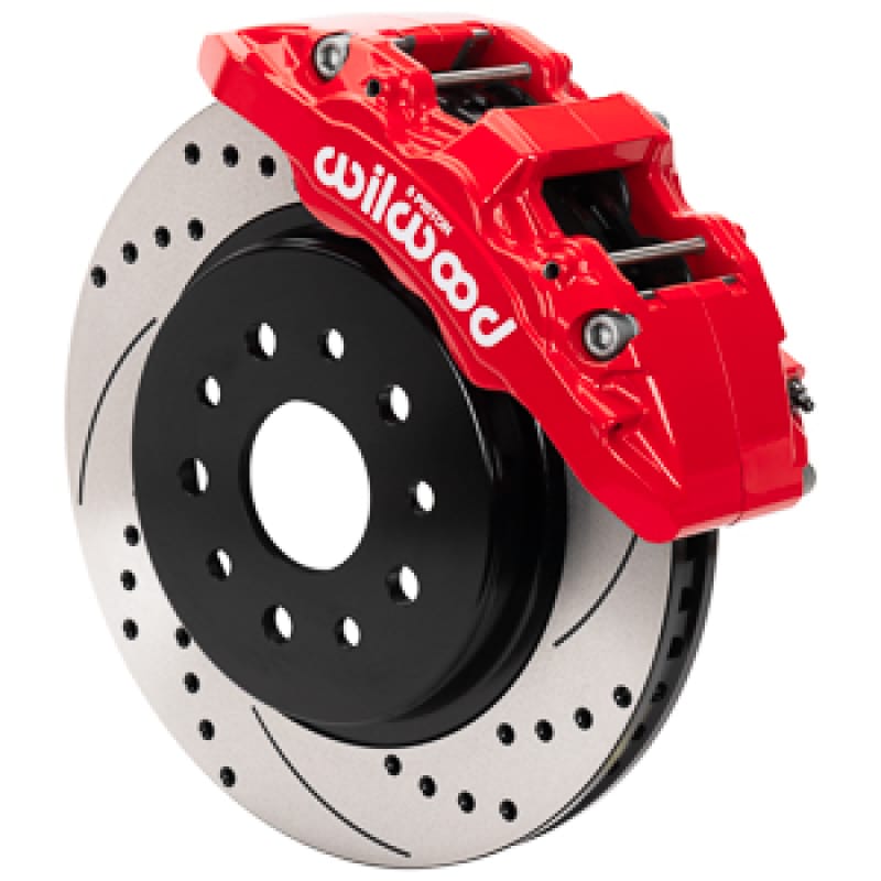 Wilwood — Wilwood 18-25 Jeep Wrangler (JL)/20-25 Jeep Gladiator (JT) Aero6-DM Front Brake Kit - D&S - Red