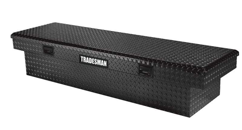 Tradesman — Tradesman Aluminum Economy Cross Bed Truck Tool Box (70in./Front Opening) - Black