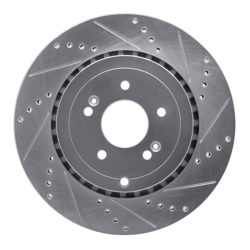 R1 Concepts — R1 18-25 Genesis G70 Rear Right Drilled & Slotted Silver Brake Rotor
R1 Brake Rotor Drill