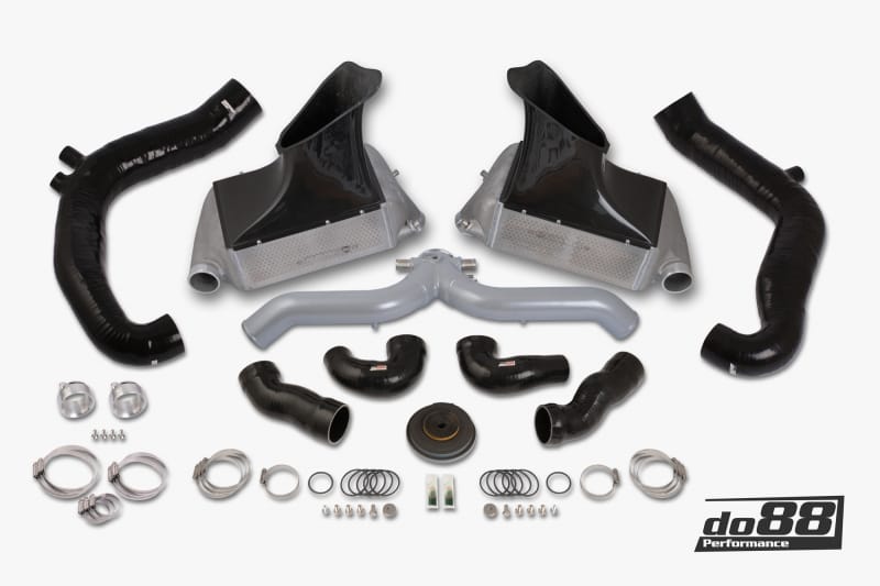 do88 — do88 10-12 Porsche 911 Turbo/Turbo S (997.2) BigPack Intercooler Kit w/Silver Pipe + Inlets