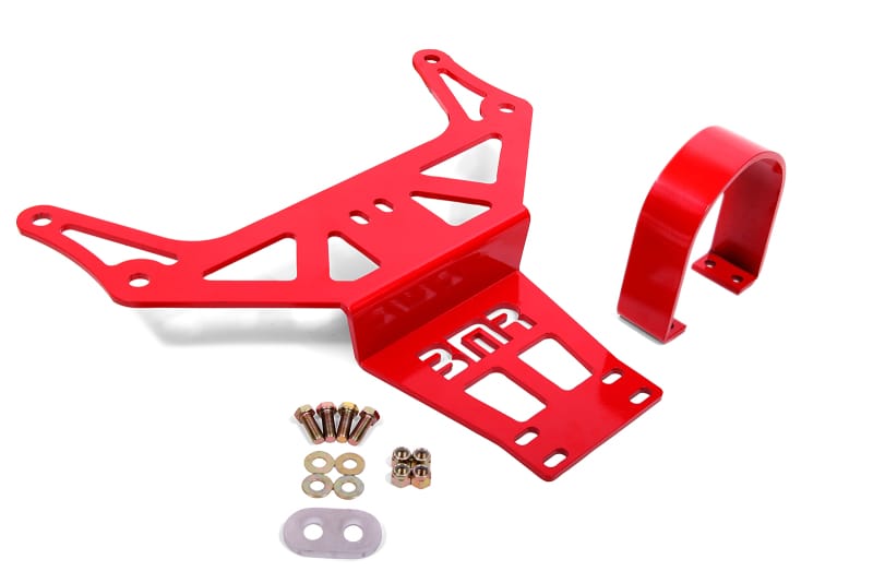 BMR Suspension — BMR 15-18 Dodge Challenger (Auto Trans) Hellcat/Demon Driveshaft Safety Loop - Red