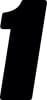 Hardline — Hardline Dirt Digits 3pk 4 in. - High Gloss Number 1 - Black