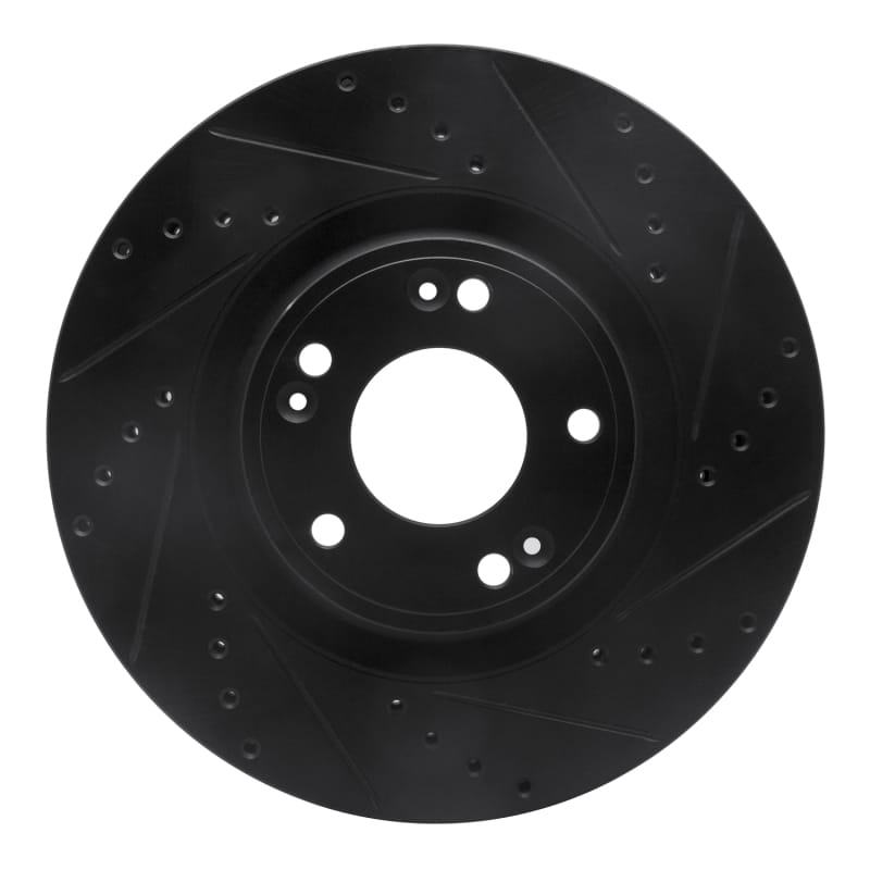 R1 Concepts — R1 09-11 Hyundai Genesis Sedan Front Right Drilled & Slotted Black Brake Rotor
R1 Brake Rotor Drill