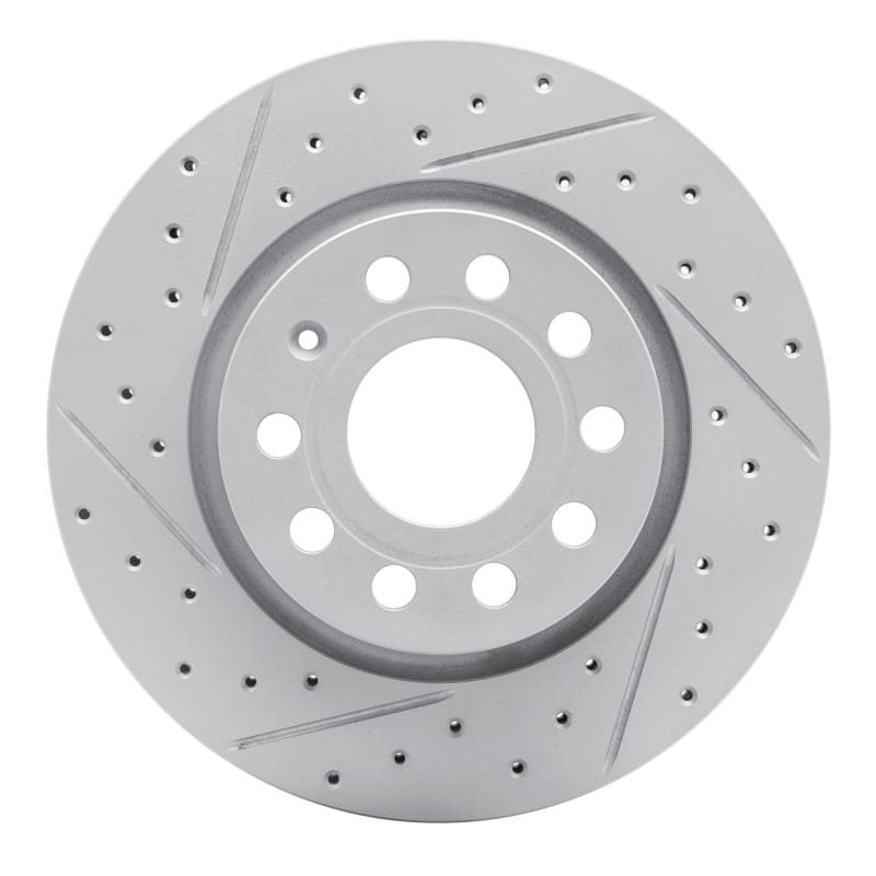 R1 Concepts — R1 05-15 Volkswagen Bora (Mexico) Front Left Drilled & Slotted Geo-Carbon Rotor