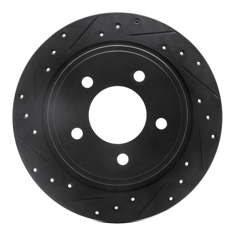 R1 Concepts — R1 04-08 Chrysler Pacifica Rear Left Drilled & Slotted Black Brake Rotor
R1 Brake Rotor Drill