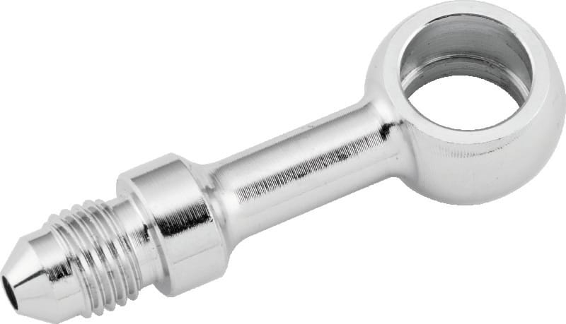 TwinPower — Twin Power Stainless Brake Fitting 7/16 Inch X AN3 Straight Banjo Adaptor