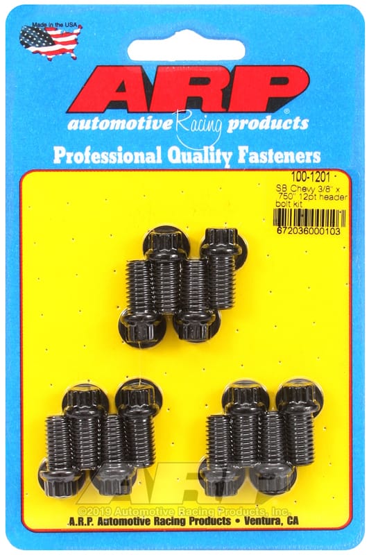 ARP — ARP SB Chevy 3/8 x .750in 12pt Header Bolt Kit