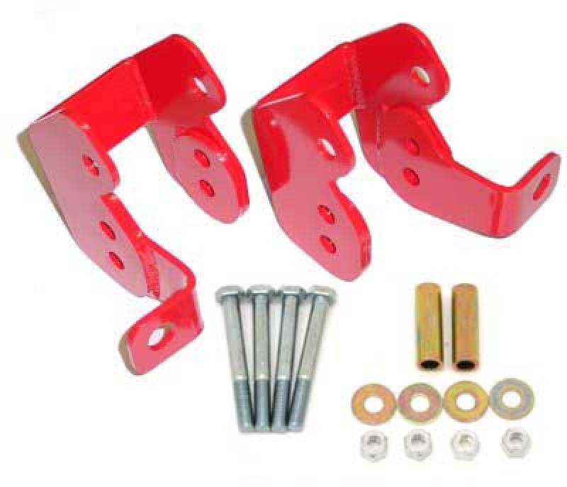 BMR Suspension — BMR 82-02 3rd Gen F-Body Bolt-On Control Arm Relocation Brackets - Red