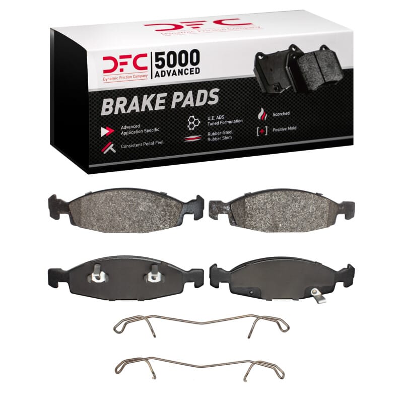 DFC — DFC 99-02 Jeep Grand Cherokee Front 5000 Advanced Semi Metallic Brake Pads and Hardware Kit
DFC Brake Pad Set