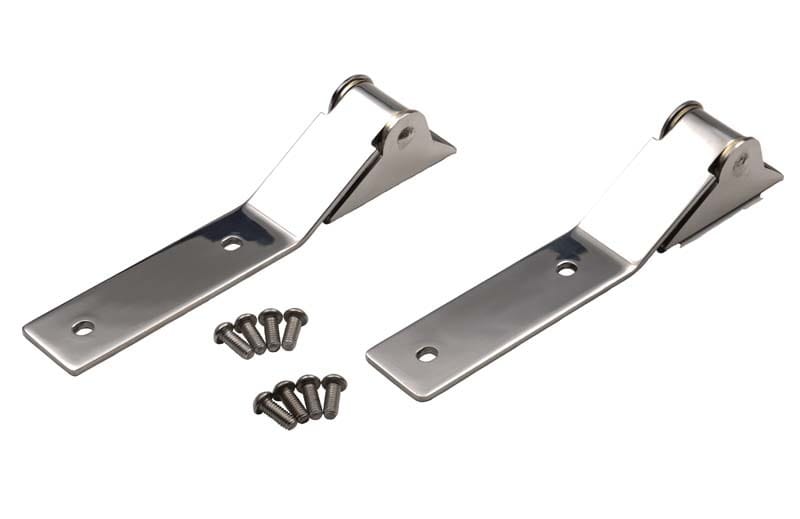 Kentrol — Kentrol 87-95 Jeep Wrangler YJ Tailgate Hinge Pair - Polished Silver