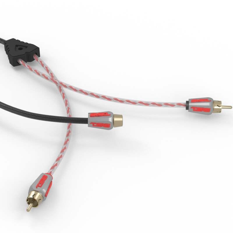 DS18 — DS18 Level 3 RCA Wire Y Connector 1 Female to 2 Male Red